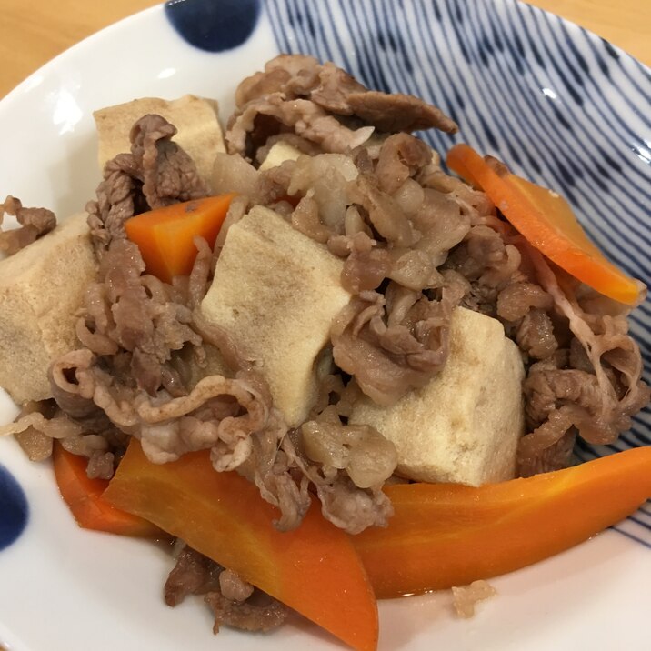 牛肉と高野豆腐の煮物